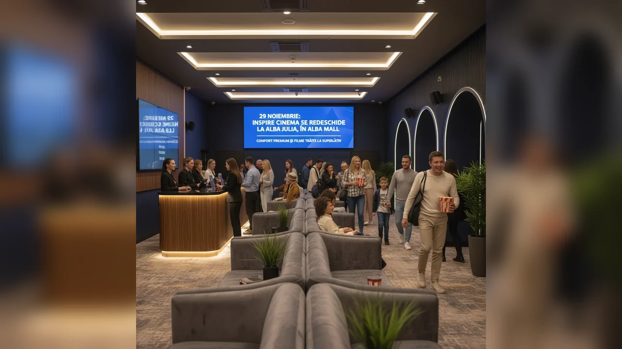 Inspire Cinema își redeschide porțile la Alba Iulia, în Alba Mall, cu experiență de vizionare premium