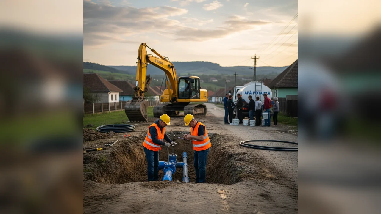 Întreruperi temporare ale apei în mai multe localități din Alba din cauza lucrărilor la rețea
