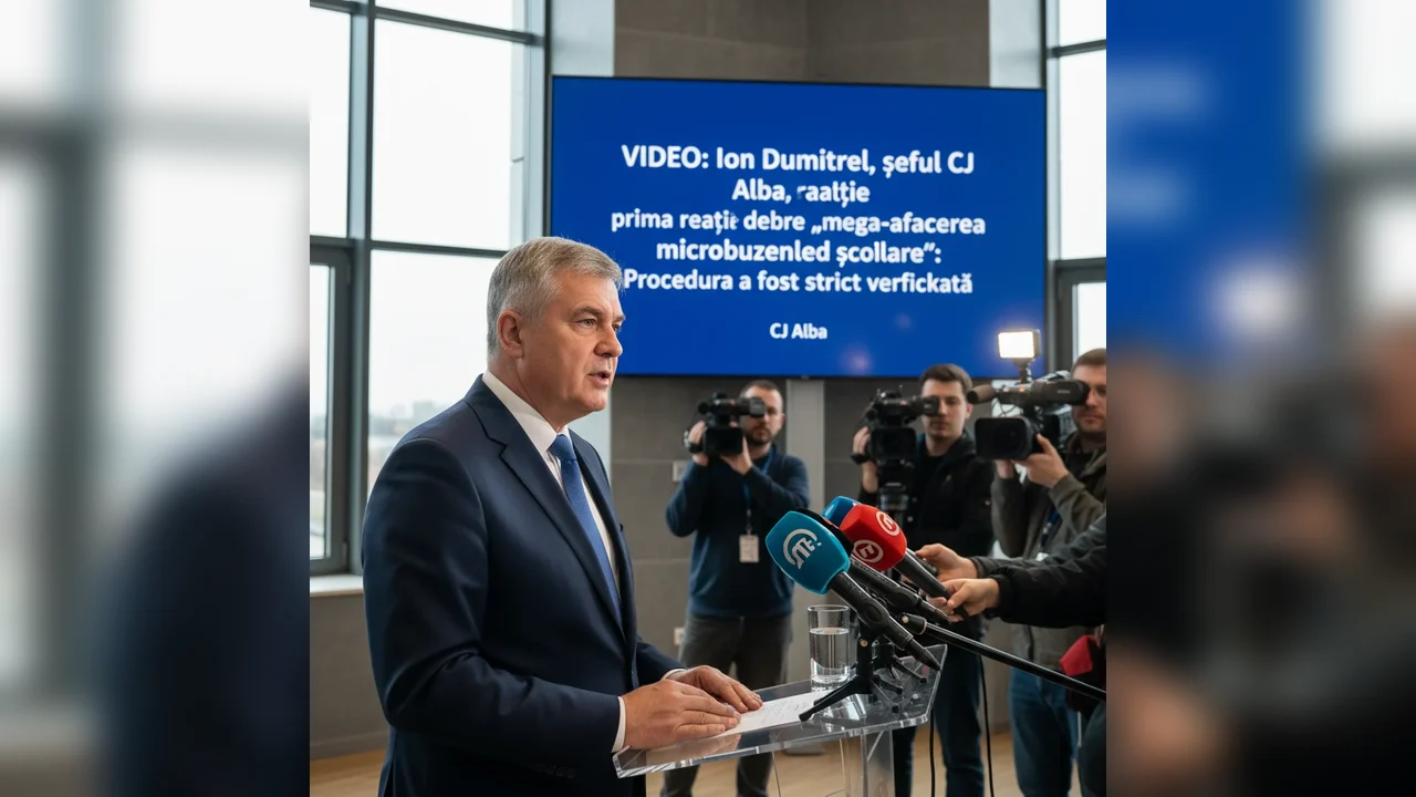 Ion Dumitrel, președintele CJ Alba, prima reacție privind mega-afacerea microbuzelor școlare: Procedura, verificată riguros