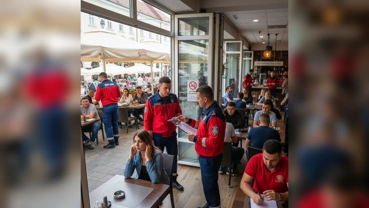 ISU Alba efectuează controale în restaurante, terase, baruri și cluburi; amenzi aplicate pentru fumatul în spații închise și autorizații lipsă