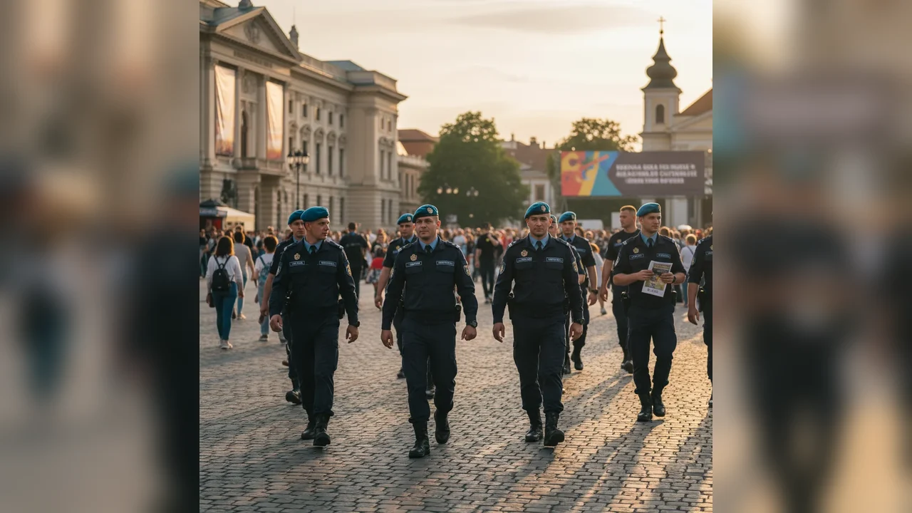 Jandarmii din Alba asigură ordine la evenimentele din weekend