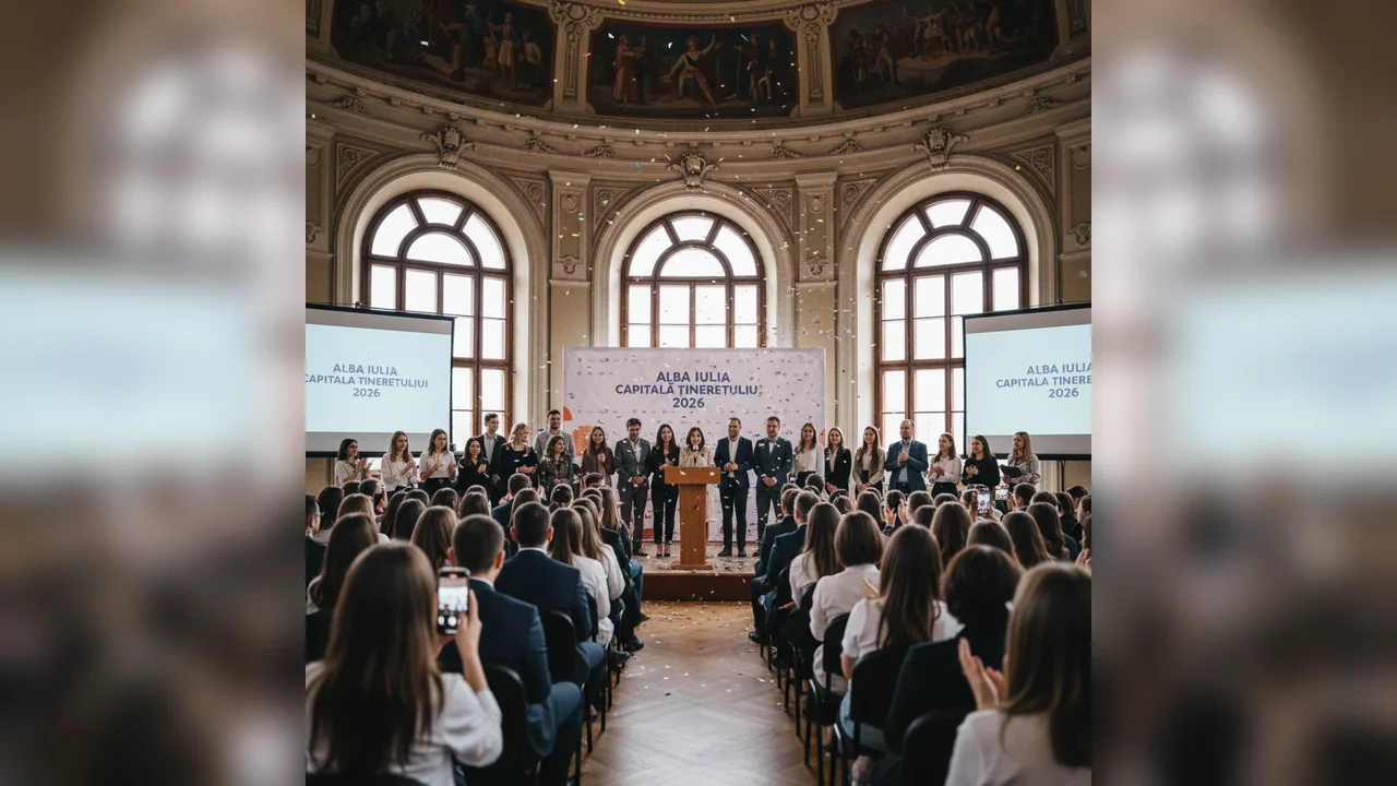 Lansarea programului „Alba Iulia, Capitala Tineretului din România 2026” va avea loc la Sala Unirii pe 6 martie