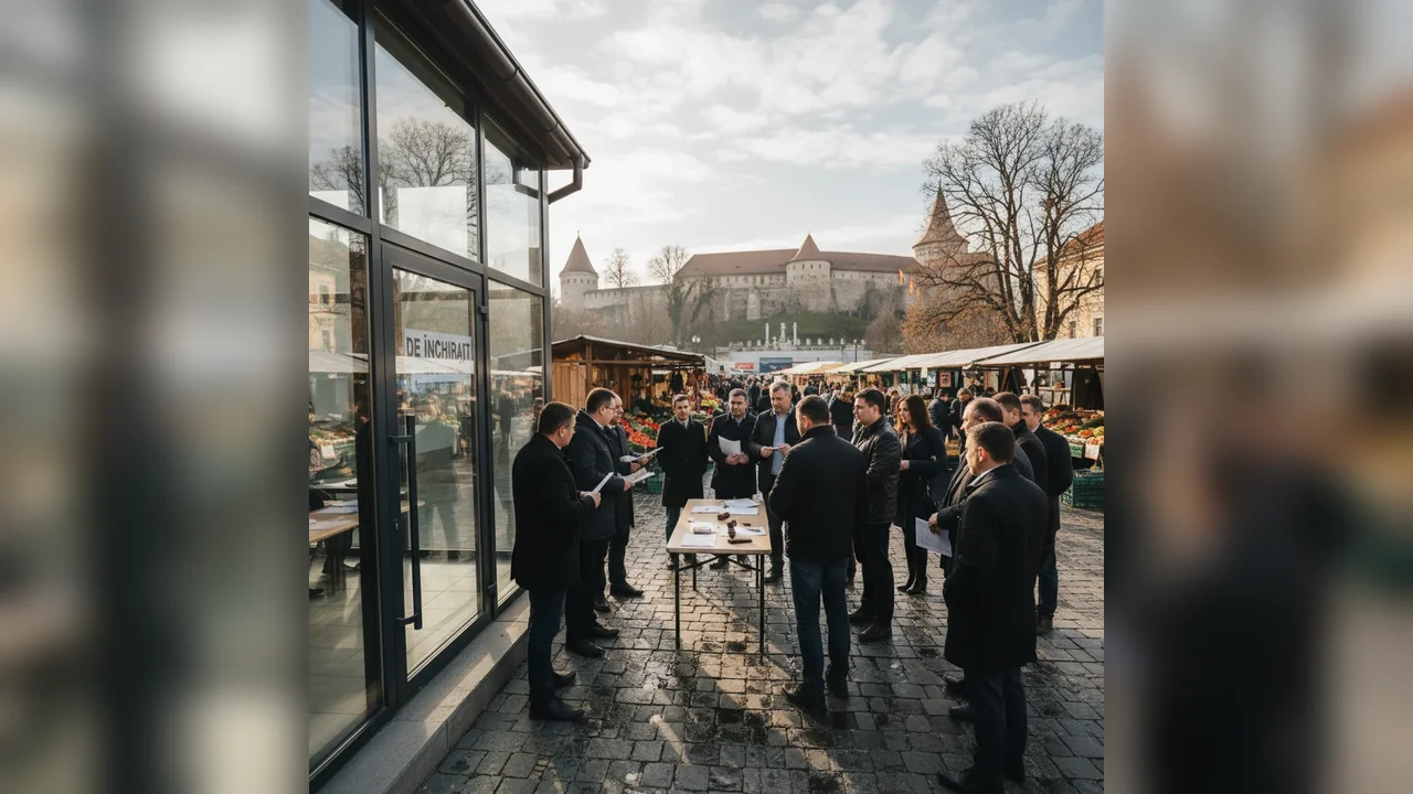 Licitație pentru spațiu comercial în Piața Centru din Alba Iulia: condiții și preț de pornire