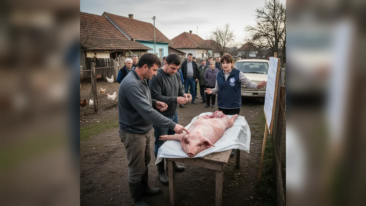 localitatea afectată și precizările DSVSA