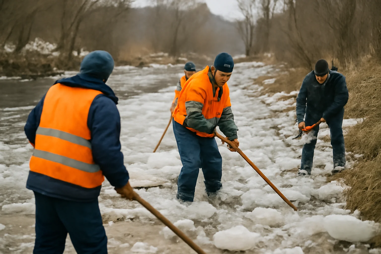 Lucrări pentru evitarea aglomerărilor de gheață pe râurile din Alba. Vizate sunt Arieșul Mare și Arieșul Mic