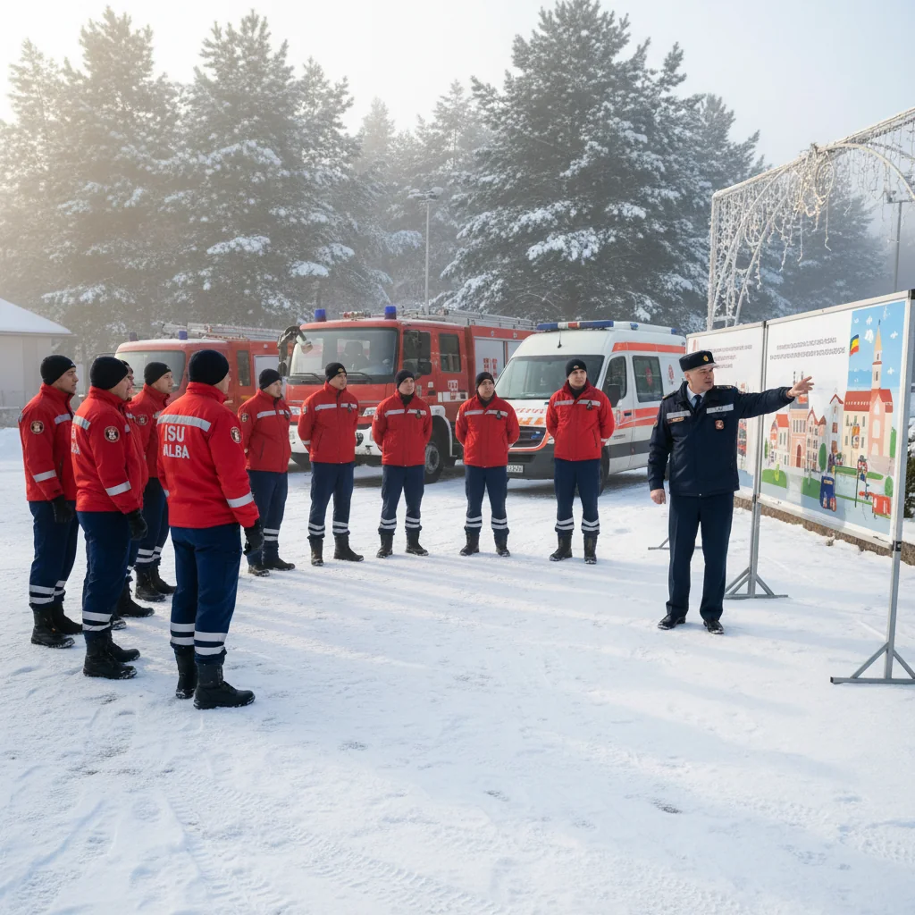 Măsuri suplimentare ale ISU Alba la Alba Iulia pentru minivacanța de Crăciun