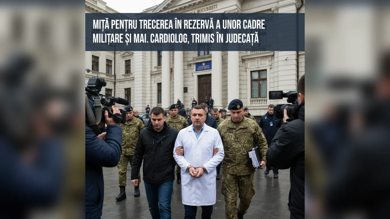 Medicament cardiolog trimis în judecată pentru mită legată de trecerea în rezervă a cadrelor militare și MAI