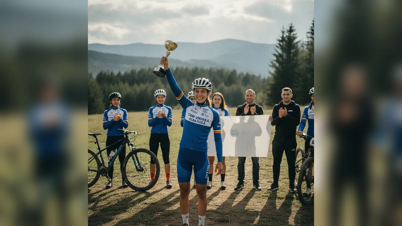 Miruna Măda, campioană națională la MTB XCM, aduce titlul la Alba Iulia