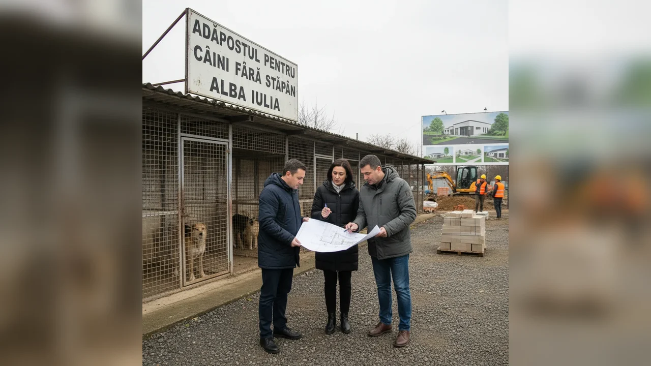Modernizare propusă pentru adăpostul de câini fără stăpân din Alba Iulia