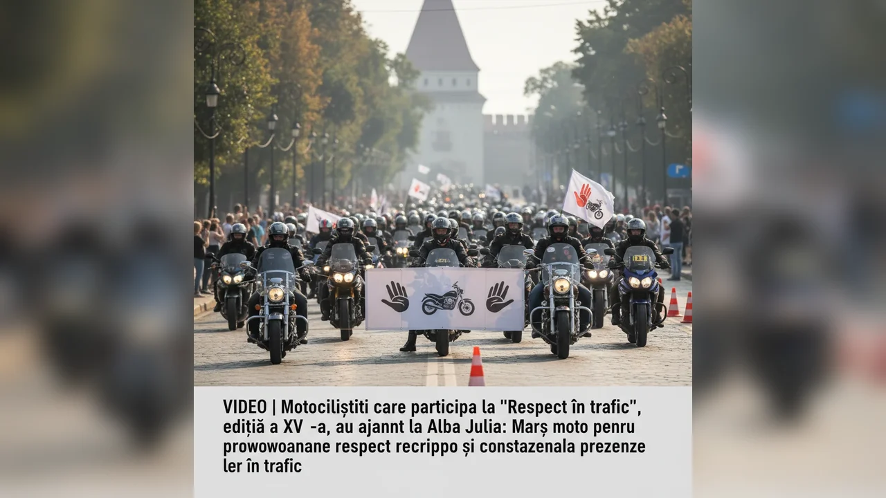 Motocicliștii din Alba Iulia promovează respectul în trafic