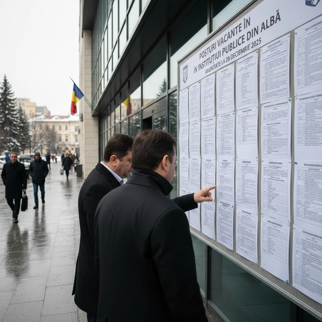Noi posturi vacante anunțate la Alba Iulia în instituții publice din județ, la 28 decembrie 2025
