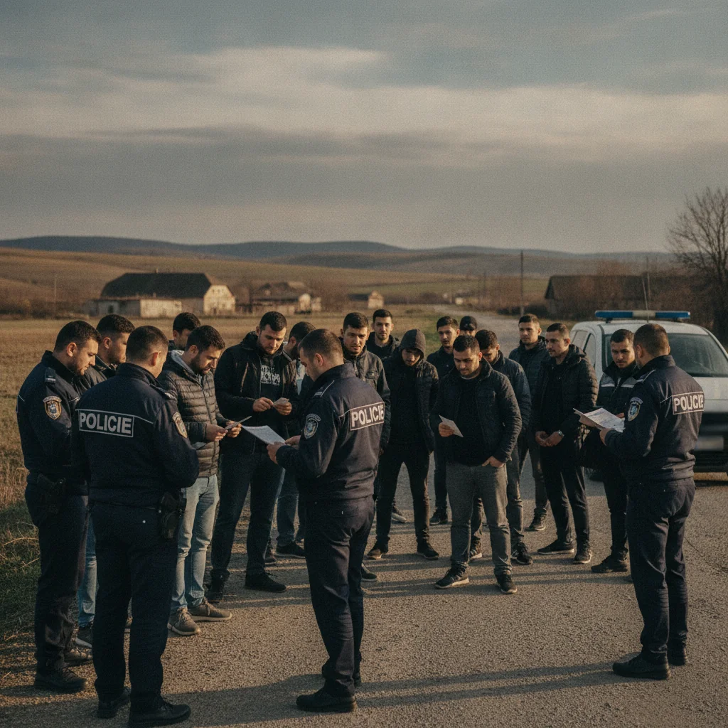 Ocna Mureș: 14 cetățeni străini și 34 de mașini, verificați de polițiști