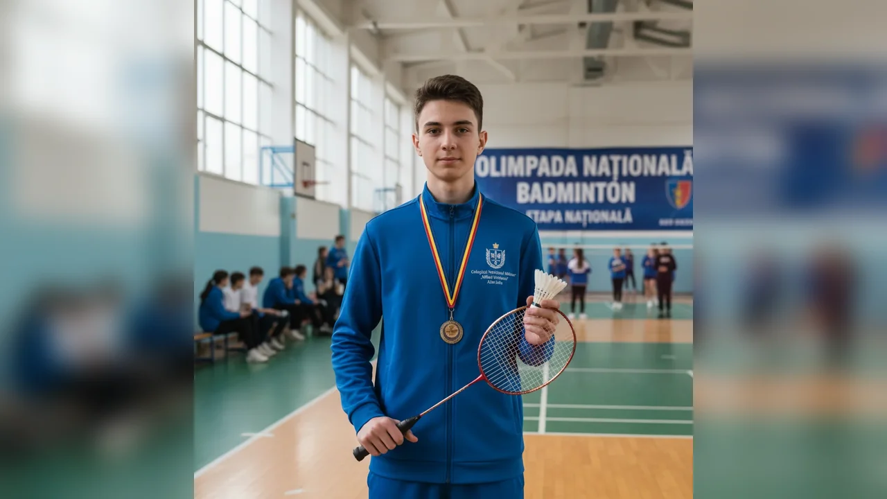 Ovidiu Purcel de la Colegiul Militar se califică la Olimpiadă Badminton