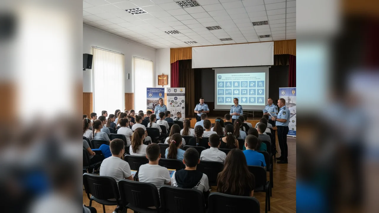 Peste 100 de elevi din Zlatna informați despre riscurile nerespectării legii în cadrul acțiunilor preventive IPJ Alba