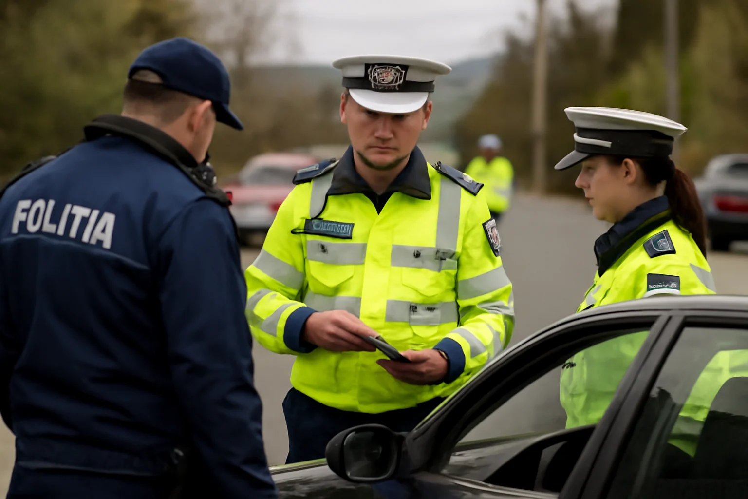 Peste 100 de mașini verificate de polițiști în Vințu de Jos
