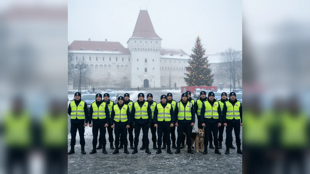 Peste 160 de polițiști mobilizați în județul Alba de Crăciun 2025, inclusiv la Alba Iulia