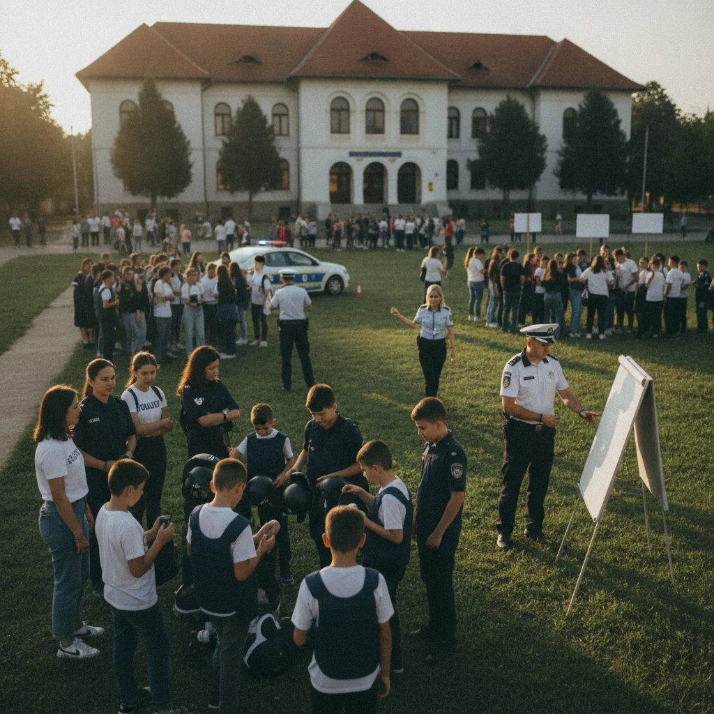 Peste 900 de elevi din Alba Iulia și Zlatna, instruiți de polițiști pentru siguranță