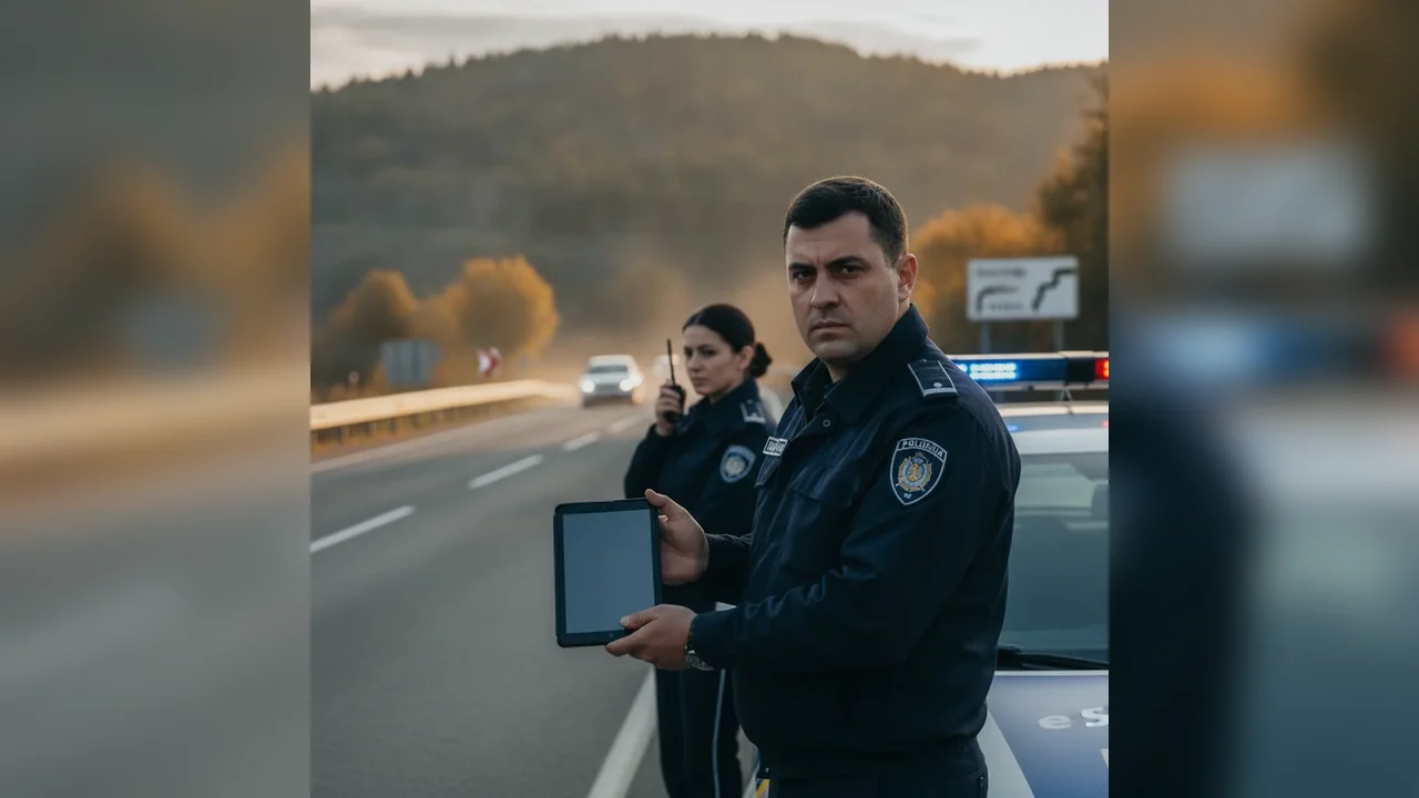 Poliția din Alba Iulia monitorizează traficul cu sistemul e-SIGUR în zonele de risc