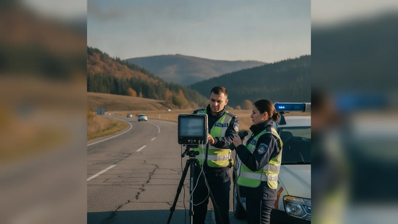 Poliția din Alba Iulia monitorizează traficul cu sistemul e-SIGUR