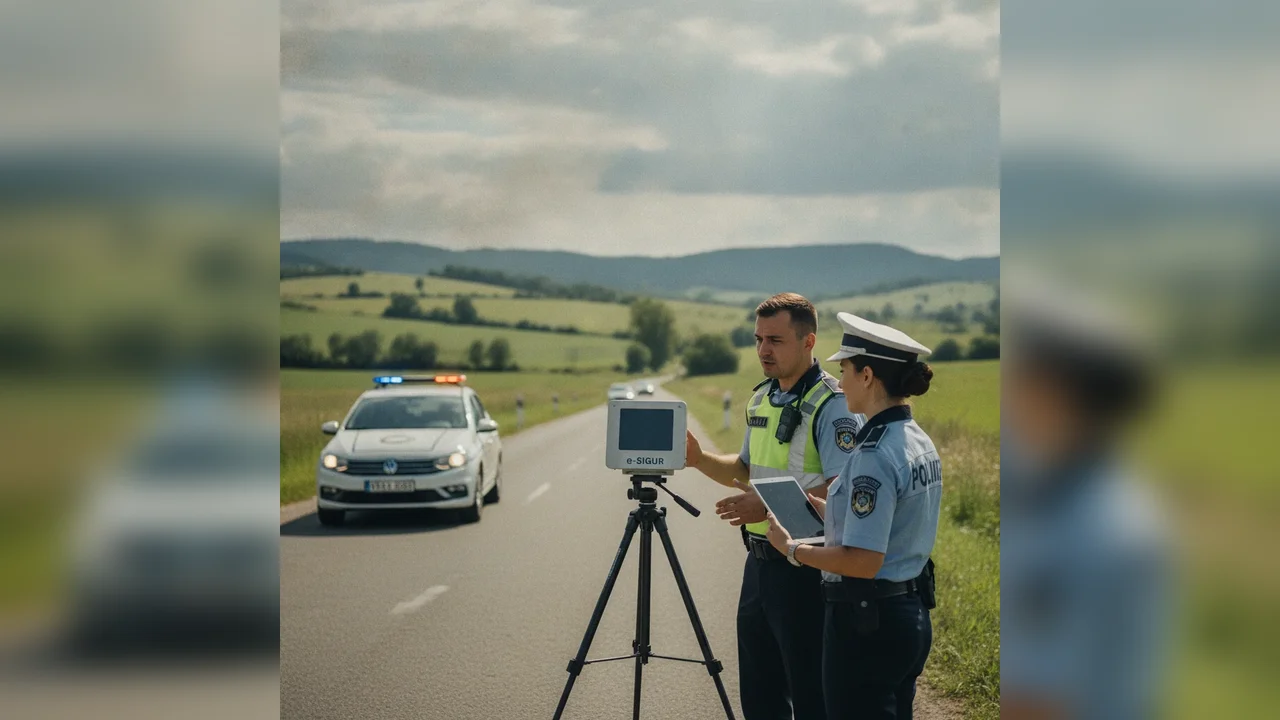 Poliția Rutieră Alba folosește e-SIGUR pentru siguranța traficului