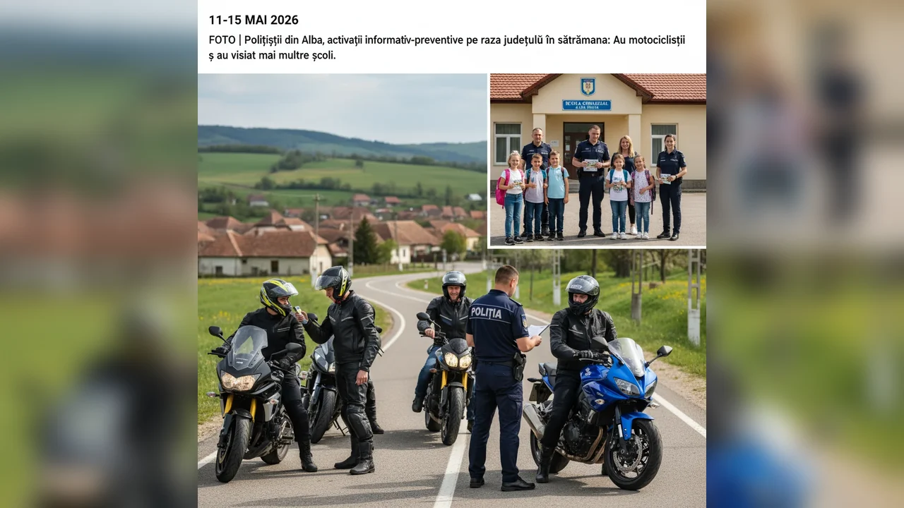 Polițiștii din Alba, acțiuni pentru siguranța motocicliștilor