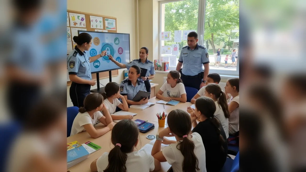 Polițiștii din Alba Iulia transmit recomandări pentru siguranța elevilor în mediul online, la începutul vacanței