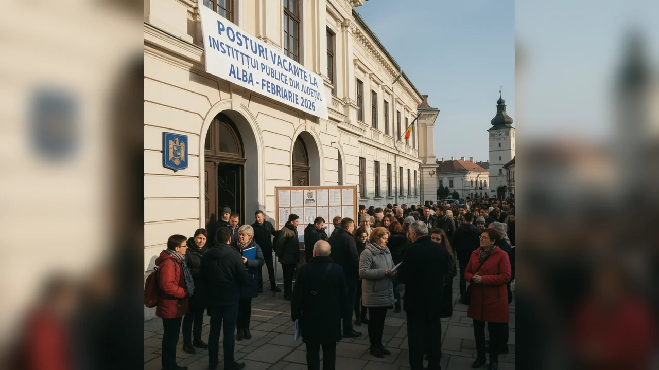 Posturi vacante la instituții publice din Alba Iulia și județul Alba în februarie 2026