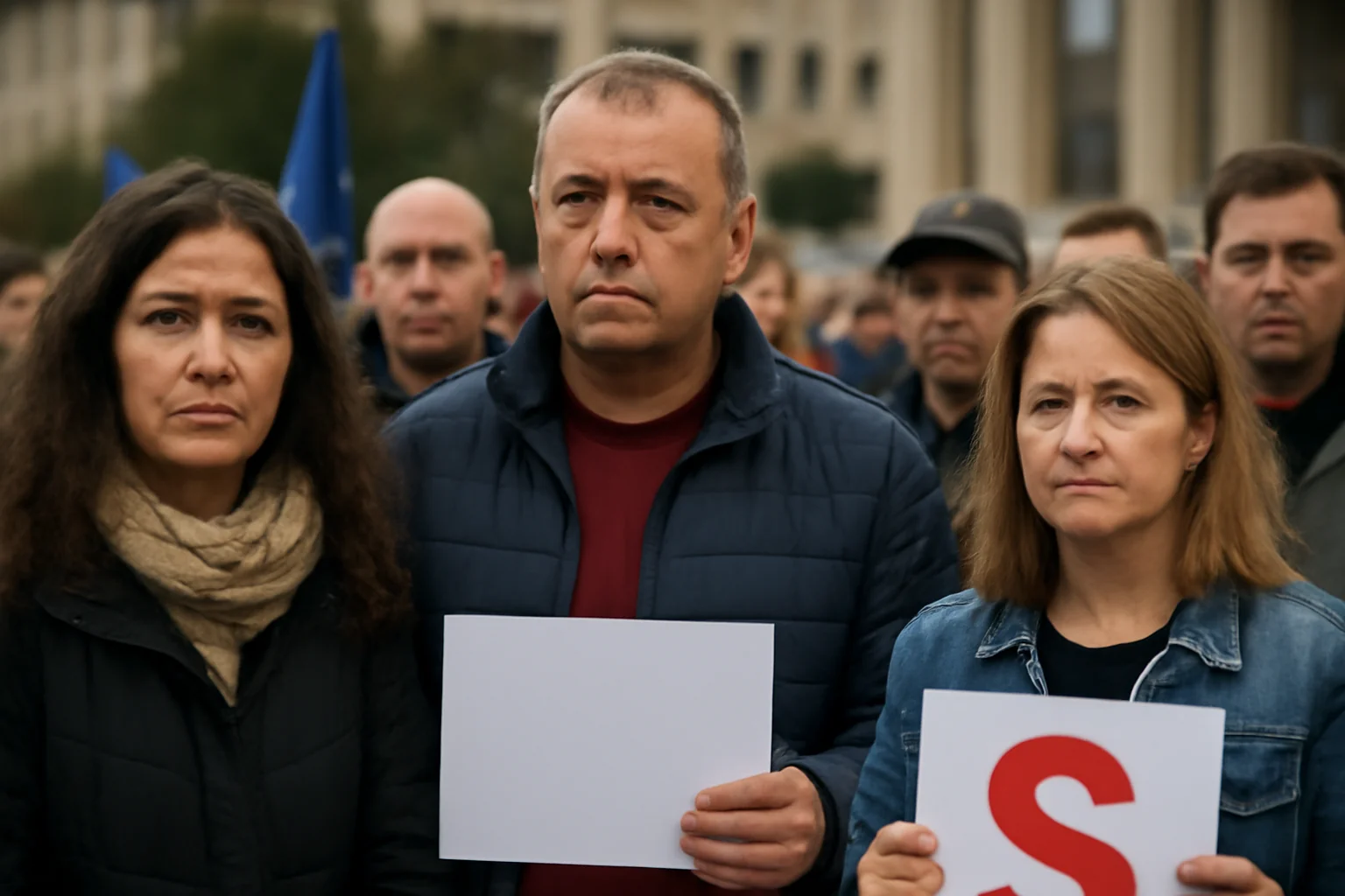Profesori din Alba Iulia, prezenți la protestele sindicatelor din educație din fața Guvernului