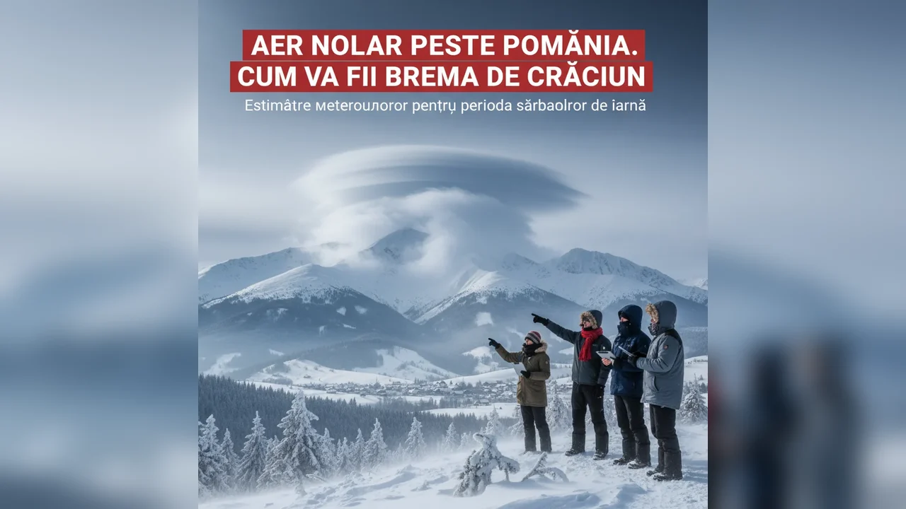 Prognoza meteo pentru sărbătorile de iarnă