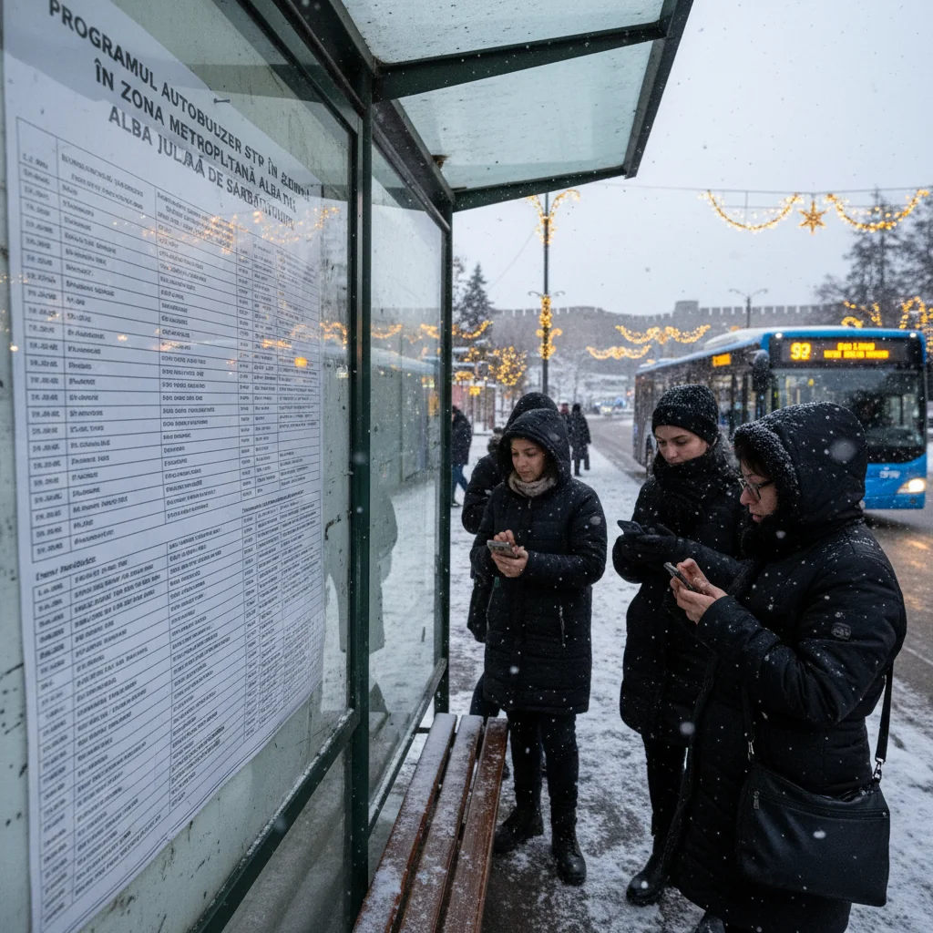 Program special de sărbători pentru autobuzele STP în Zona Metropolitană Alba Iulia