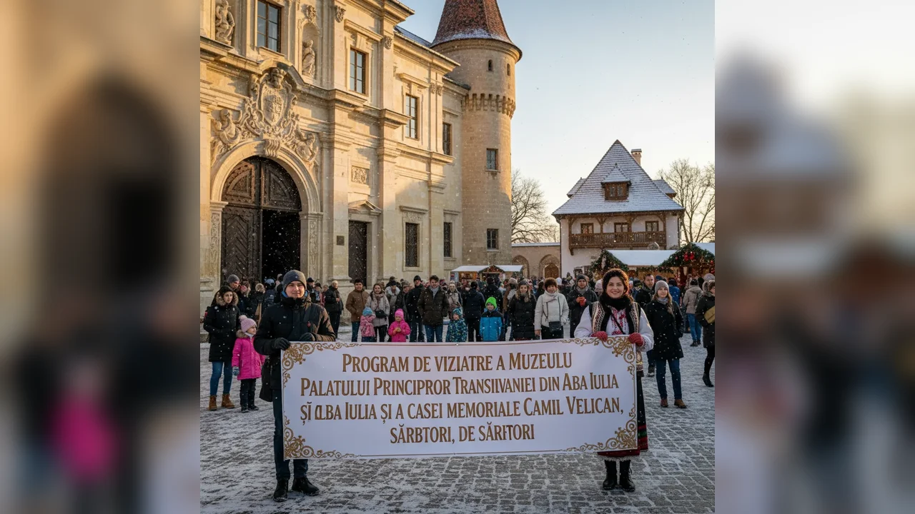 Programul de vizitare a Muzeului Palatului Principilor Transilvaniei și Casei Memoriale Camil Velican din Alba Iulia de sărbători