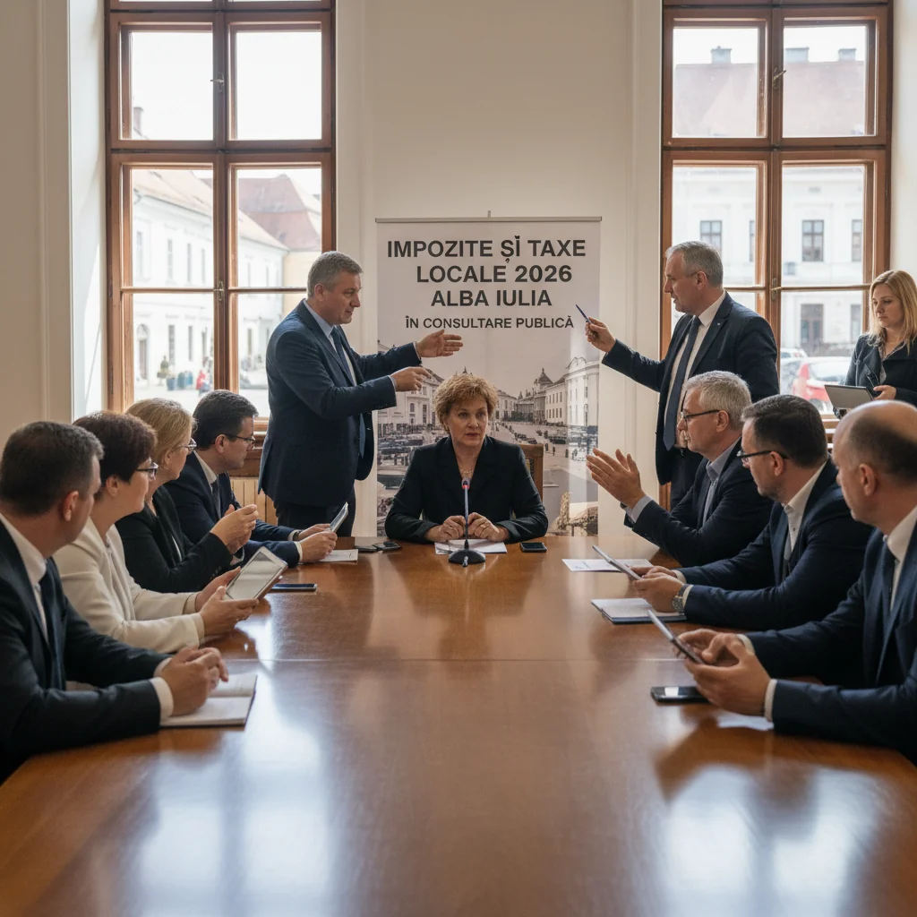 Proiectul de impozite și taxe locale pentru 2026, pus în dezbatere la Alba Iulia