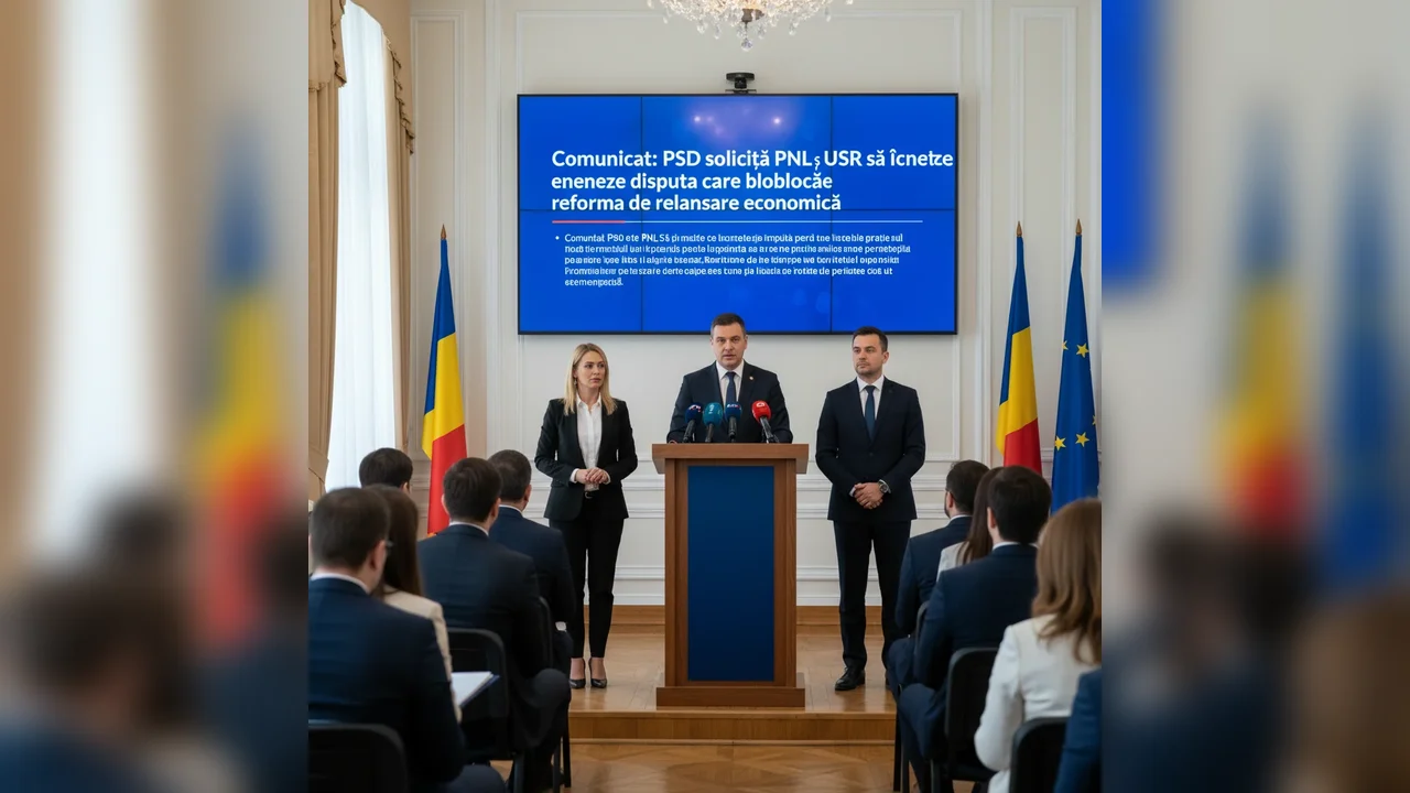 PSD cere PNL și USR să pună capăt conflictului care frânează reforma pentru relansarea economică