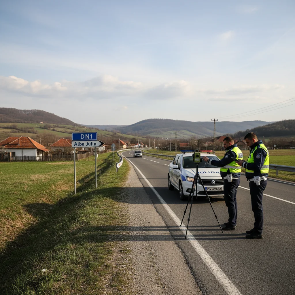 Radare rutieră pe principalele artere din Alba Iulia, 8 martie 2026