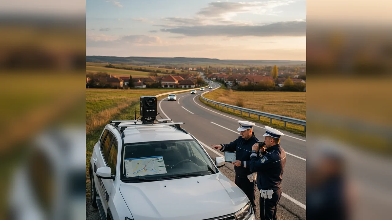 Radarele mobile e-SIGUR monitorizează drumurile din Alba