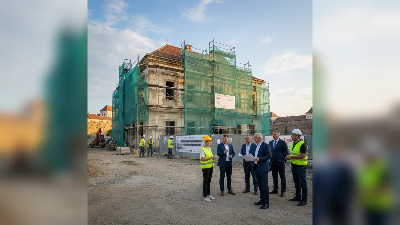 Reabilitarea clădirii Cercului Militar din Alba Iulia a început