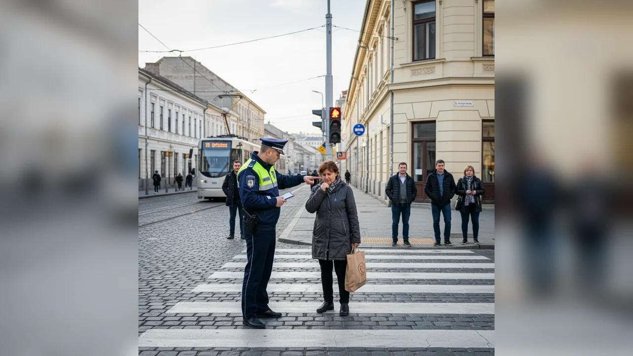 Recomandări pentru pietoni din partea polițiștilor din Alba Iulia privind traversarea străzilor