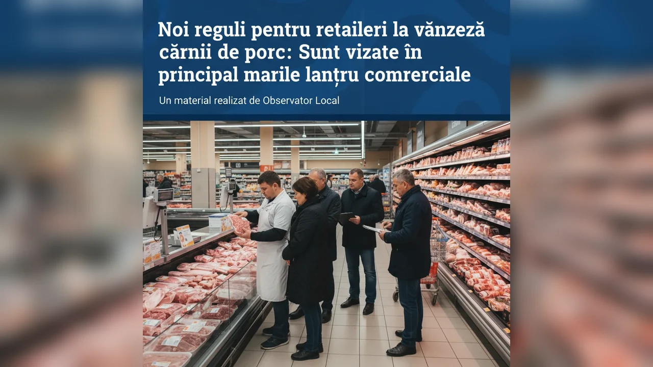 Reguli noi pentru retaileri: vânzarea cărnii de porc reglementată