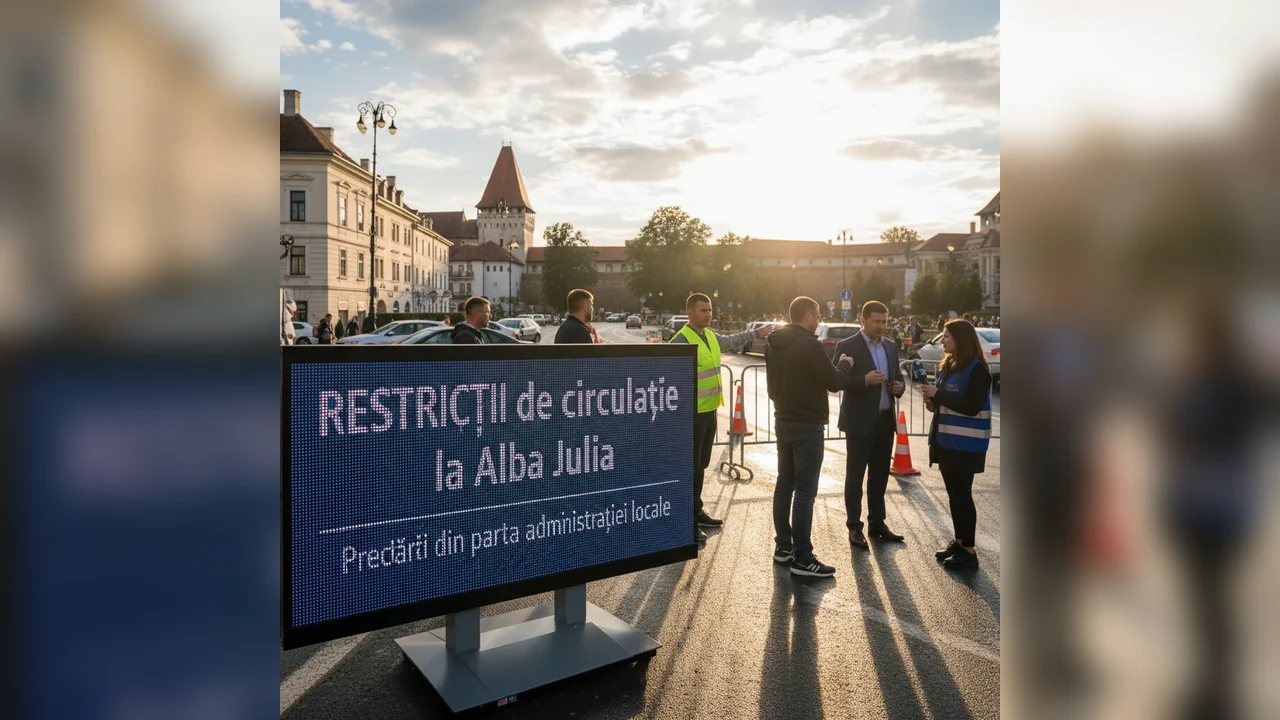 Restricții de circulație în Alba Iulia – anunț oficial de la administrația locală