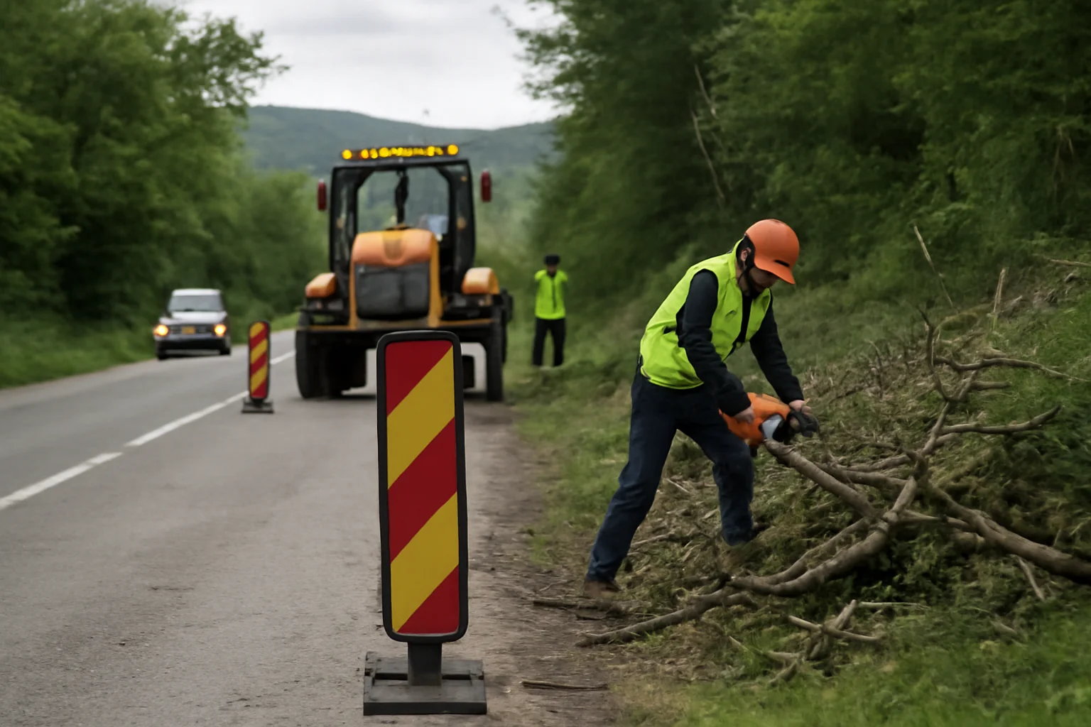 Restricții de trafic pe DC 68 Ampoița – Lunca Ampoiței, lângă Alba Iulia, pentru lucrări de defrișare