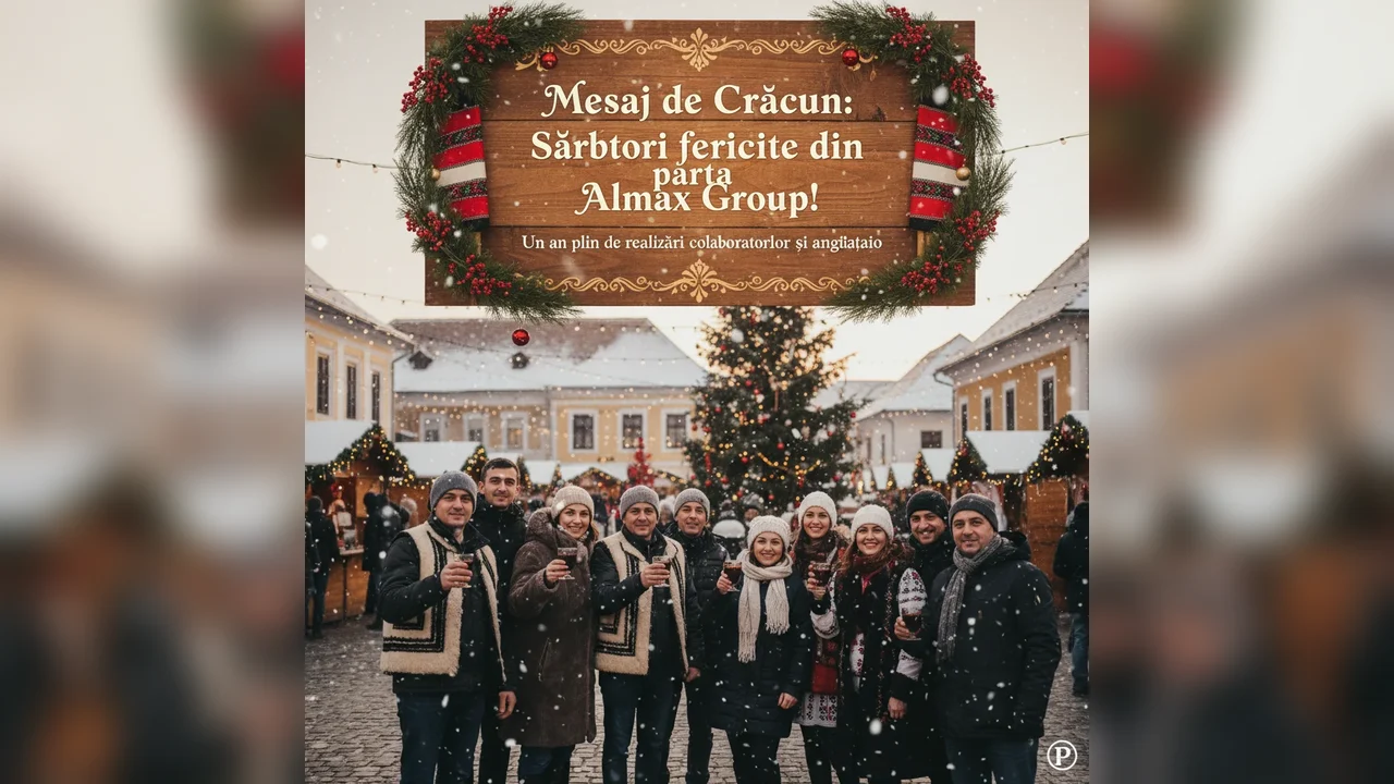 Sărbători fericite și mulțumiri colaboratorilor și angajaților pentru un an plin de realizări