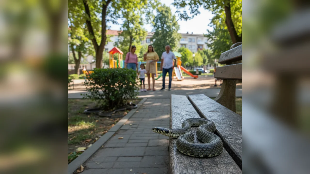 Șerpi în Alba Iulia: reptile observate în parcuri și locuri de joacă