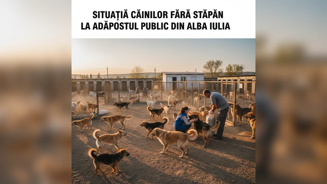 Situația câinilor fără stăpân din Alba Iulia: mai multe adopții și mai puține capturi la adăpostul public