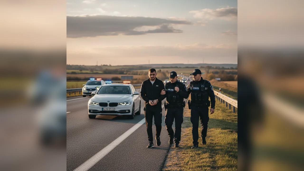 Șofer BMW prins drogat pe A1, trimis în judecată la Sebeș