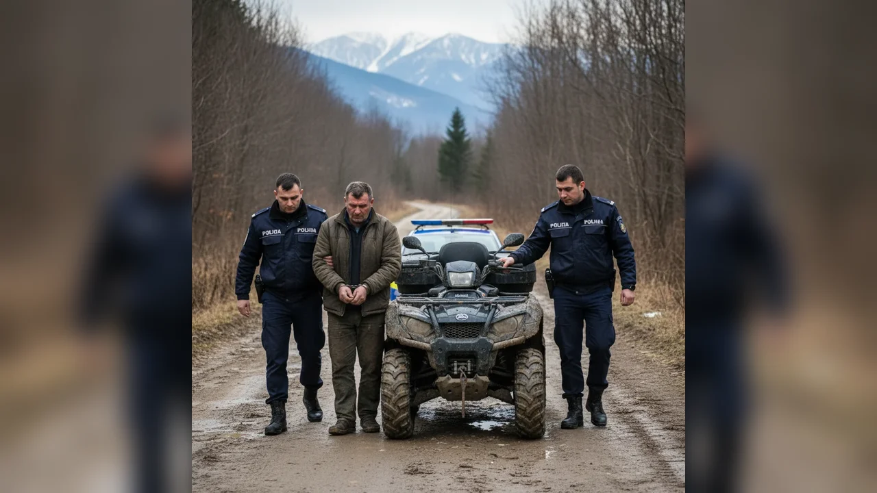 Șofer de ATV din Baia de Arieș, cercetat penal după ce a fost depistat în trafic fără permis de conducere