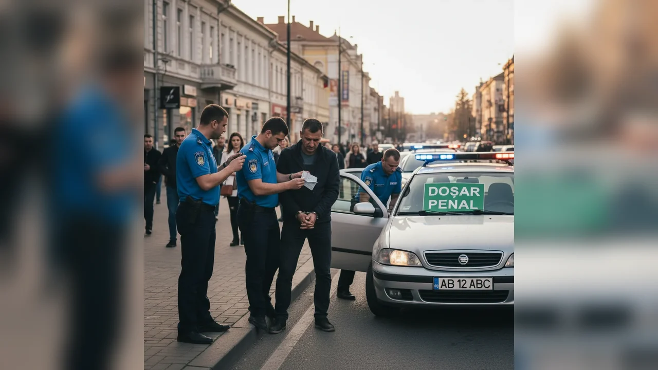 Șofer din Alba Iulia, depistat conducând cu permis anulat pe un bulevard din oraș; polițiștii i-au întocmit dosar penal