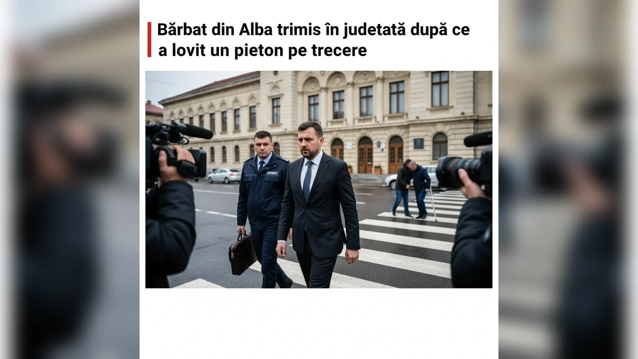 Șofer din Alba, judecat la Alba Iulia după un accident pe trecerea de pietoni