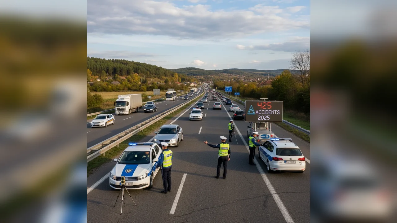 șoseaua cu 425 de accidente în 2025