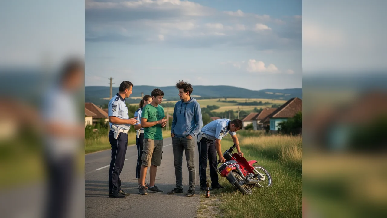 Tânăr băut fără permis, prins pe moped la Unirea