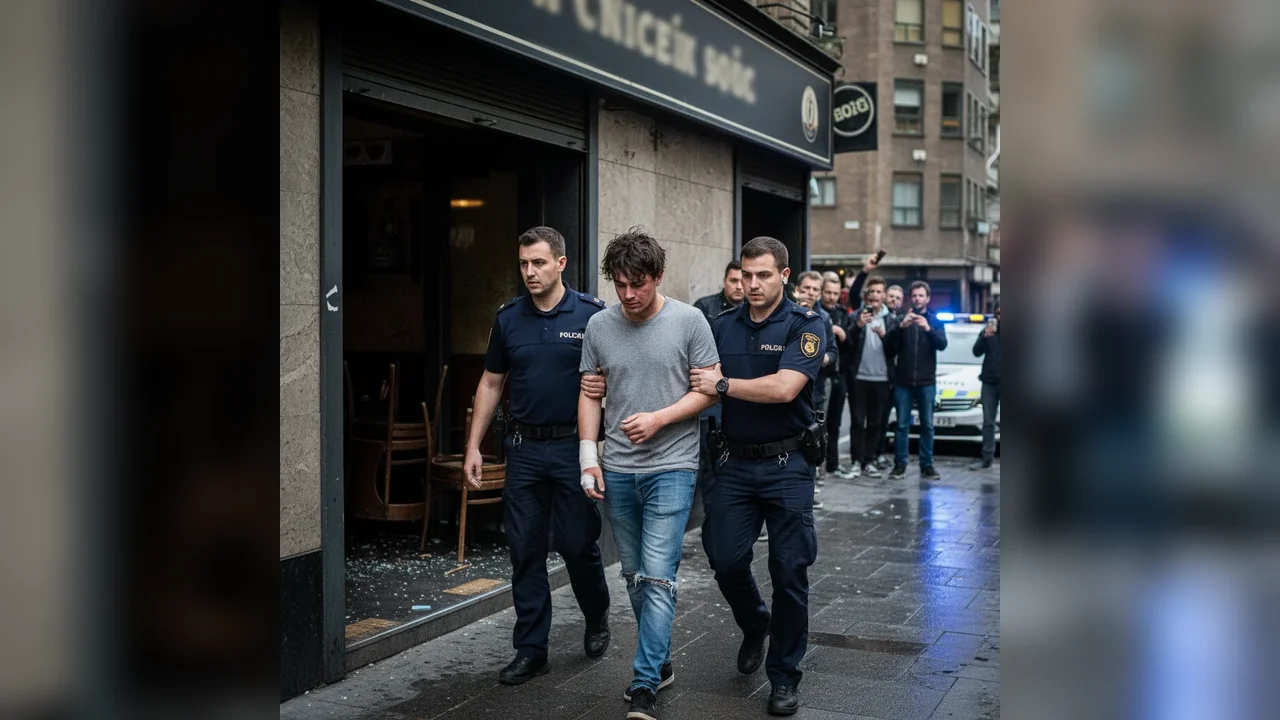 Tânăr din Aiud reținut după ce a agresat un bărbat la bar